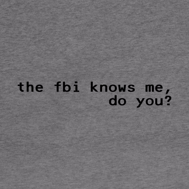 the fbi knows me, do you - Black by nyancrimew